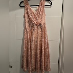 grace karin gold sequin dress Sequined Asymmetric Off Shoulder Bodycon Party Midi Dress main image 1